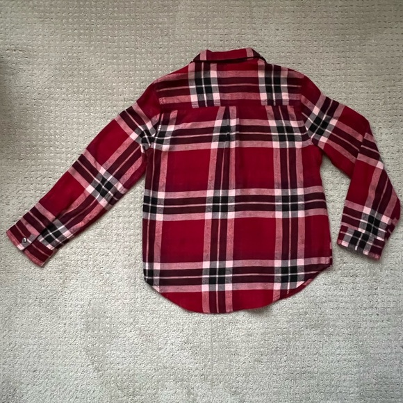 Euc girl’s Abercrombie Kids flannel shirt size 7/8 - Picture 2 of 4